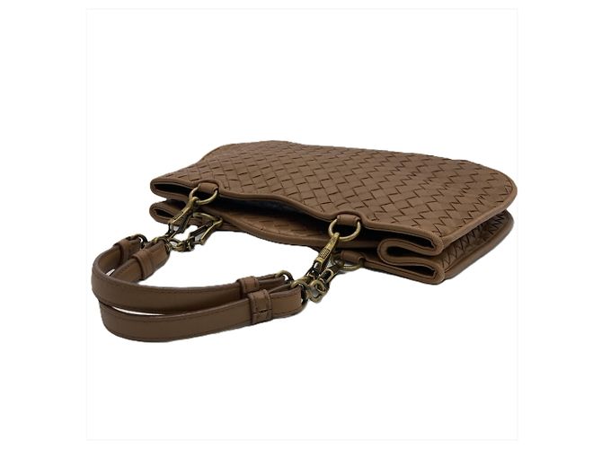 Borsa Bottega Veneta Intrecciato Marrone - vista 4