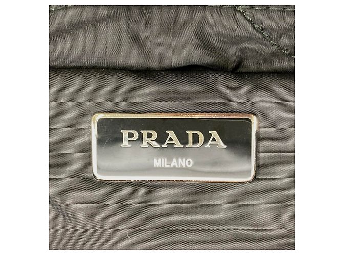 Bolsa de Mão 2-Way Prada Tessuto Bomber Preto - vista 12