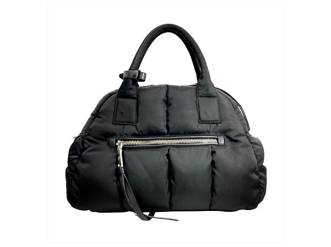 Bolsa de Mão 2-Way Prada Tessuto Bomber Preto - vista 2