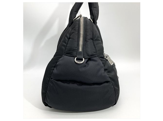 Bolsa de Mão 2-Way Prada Tessuto Bomber Preto - vista 3