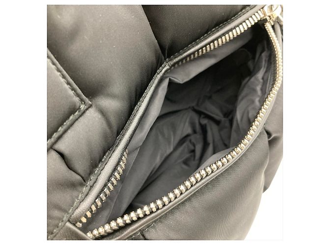 Bolsa de Mão 2-Way Prada Tessuto Bomber Preto - vista 7