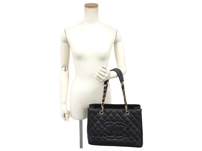 Saco Tote Chanel Matelassé com corrente Preto - vista 12