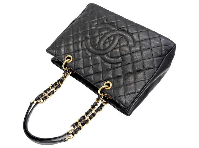 Saco Tote Chanel Matelassé com corrente Preto - vista 5