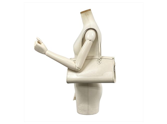 Louis Vuitton Madeleine PM Schultertasche Beige Aus weiß - Ansicht 13