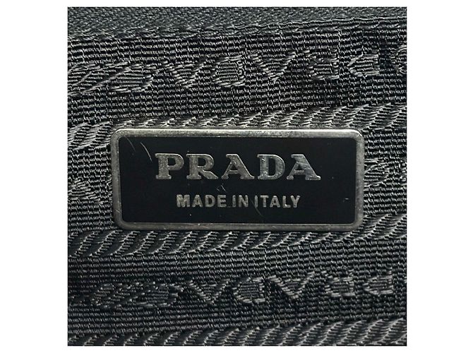 Borsa a mano Prada Mini Boston in pelle nera Nero - vista 12