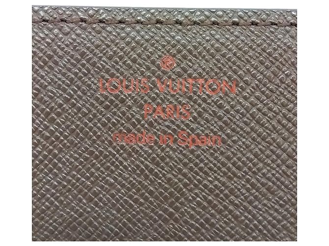 Tarjetero Louis Vuitton Damier Ebene Castaño - vista 4