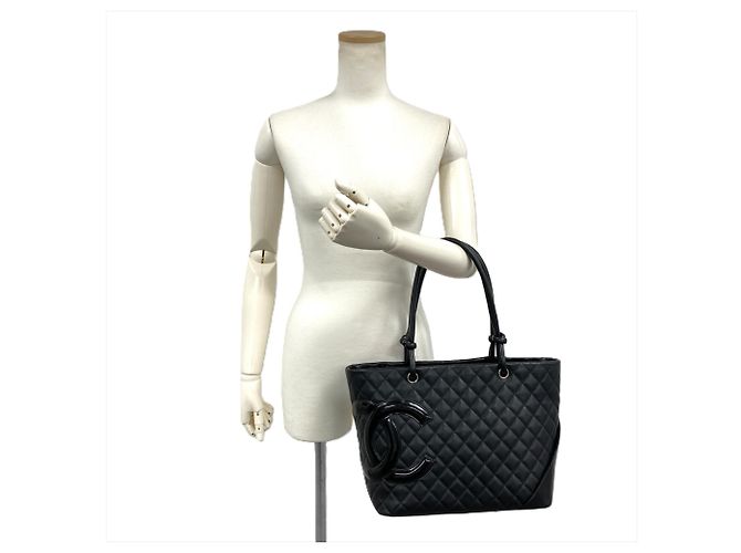 Chanel Cambon Line Große Tote Bag Schwarz - Ansicht 8