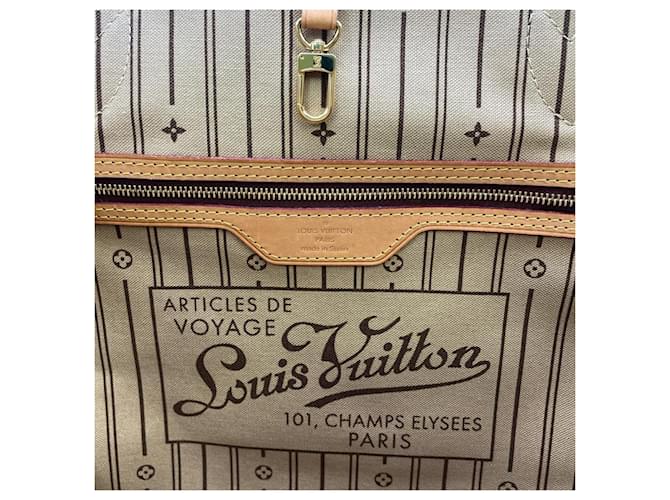 Borsa Tote Louis Vuitton Neverfull MM Marrone - vista 6