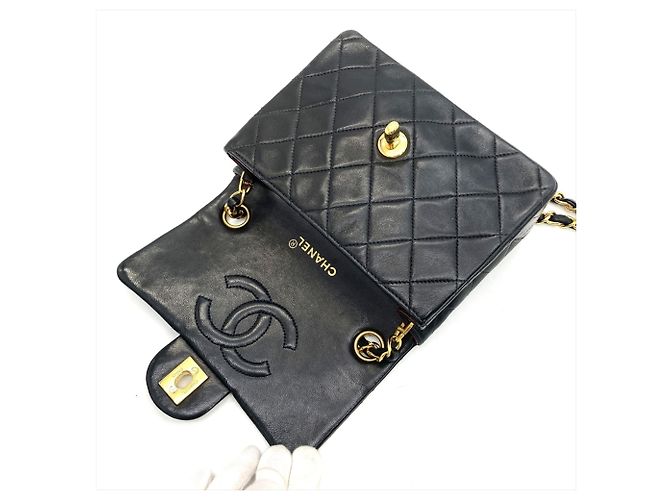 Borsa a spalla Mini Classic Matelassé Chanel Nero - vista 5