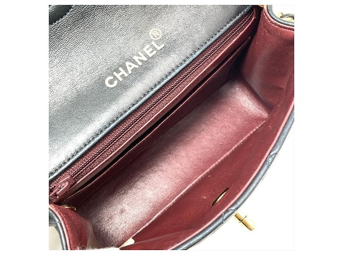 Borsa a spalla Mini Classic Matelassé Chanel Nero - vista 6