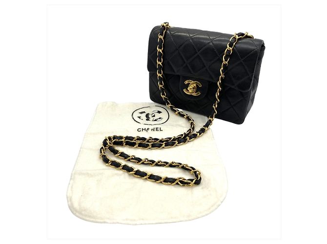 Borsa a spalla Mini Classic Matelassé Chanel Nero - vista 9