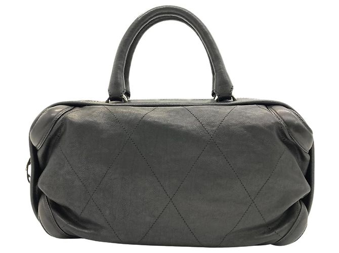 Borsa a mano Chanel Matelassé Bowling Bag Nero - vista 2