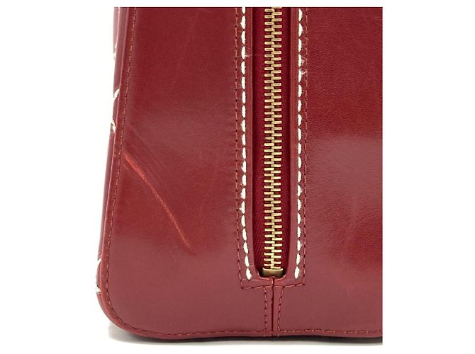 Borsa Chanel Coco Mark Wild Stitch Rosso Bordò - vista 5