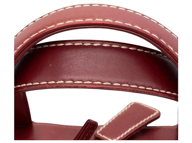 Borsa Chanel Coco Mark Wild Stitch Rosso Bordò - vista 7