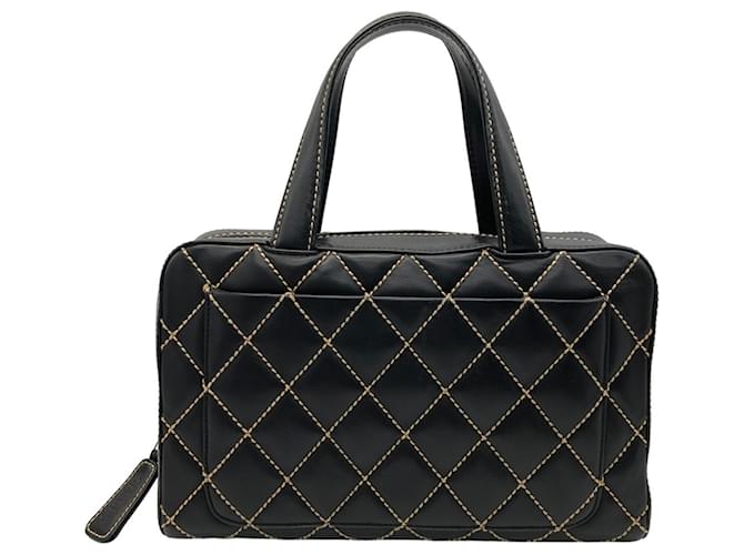 Borsa Chanel Coco Mark Wild Stitch Nero - vista 2