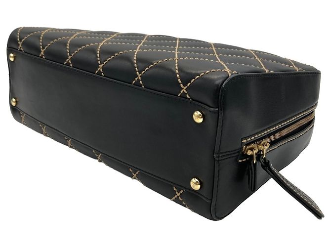 Borsa Chanel Coco Mark Wild Stitch Nero - vista 3