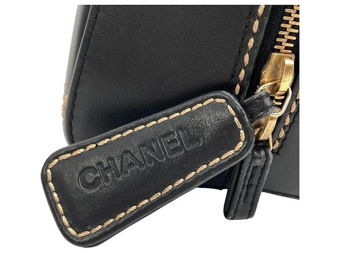 Borsa Chanel Coco Mark Wild Stitch Nero - vista 9
