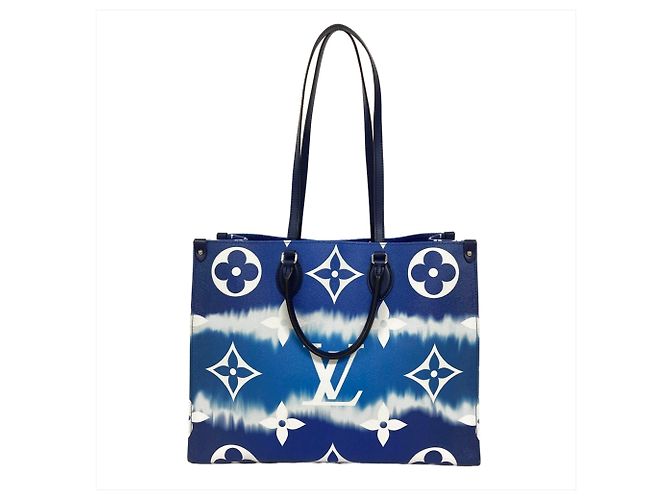 Borsa Tote Louis Vuitton Escale OnTheGo GM Blu - vista 2