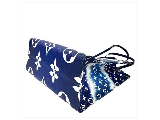 Borsa Tote Louis Vuitton Escale OnTheGo GM Blu - vista 4