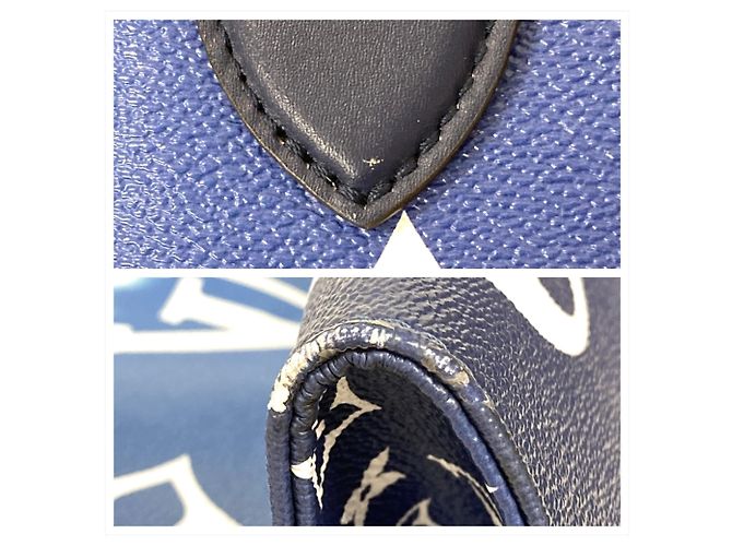 Borsa Tote Louis Vuitton Escale OnTheGo GM Blu - vista 8