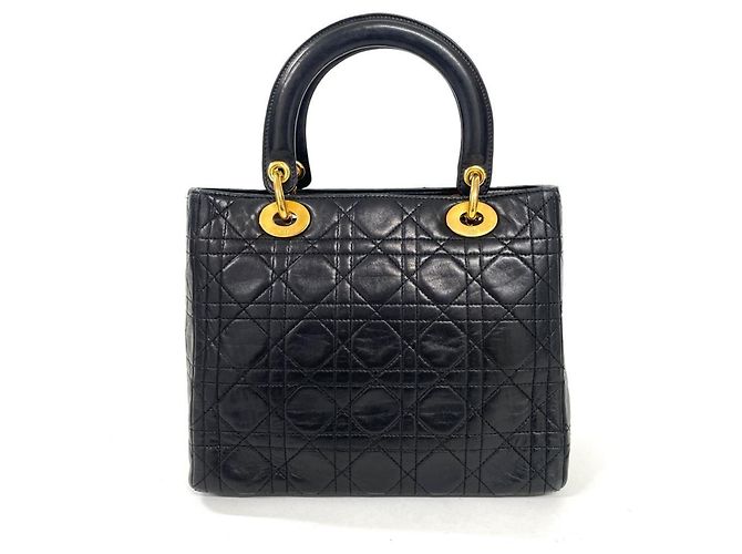 Borsa Christian Dior Dior Lady Cannage Nero - vista 3