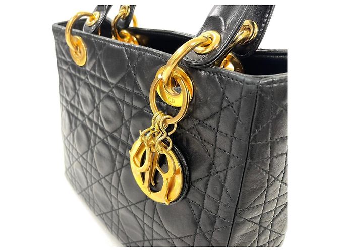 Borsa Christian Dior Dior Lady Cannage Nero - vista 5