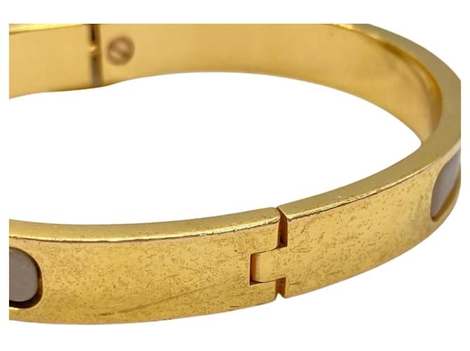 Hermès Bracciale Mini Click Chaine d'Ancre Hermes Beige - vista 4