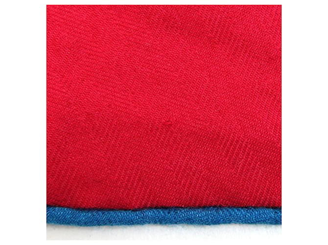 Hermès Hermes Losange Muster Schal Pink Blau - Ansicht 5