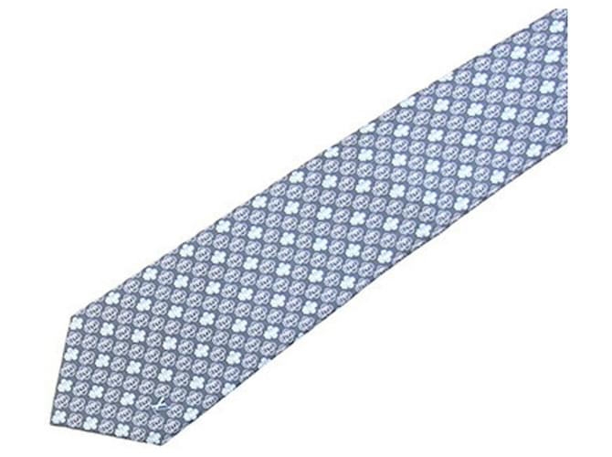 Cravatta in seta Louis Vuitton Marrone Blu chiaro - vista 2