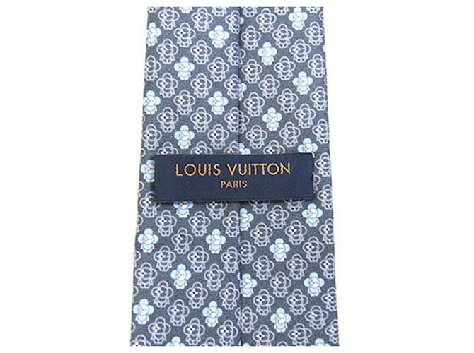 Cravatta in seta Louis Vuitton Marrone Blu chiaro - vista 4