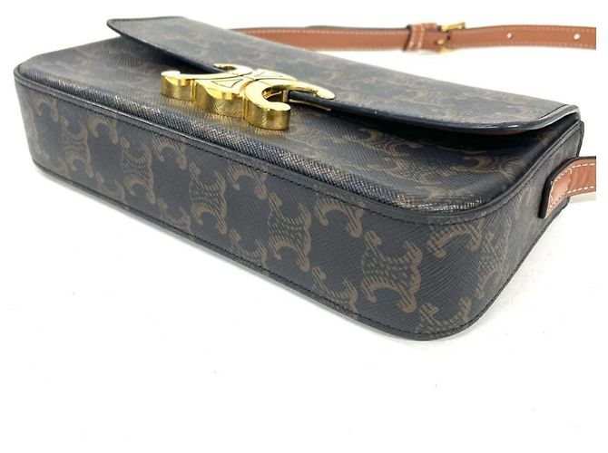 Céline Celine Claude Triomphe Schultertasche Braun - Ansicht 3