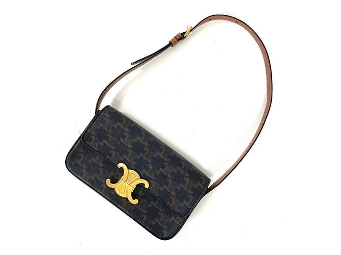 Céline Celine Claude Triomphe Schultertasche Braun - Ansicht 4
