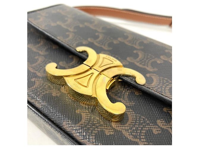 Céline Celine Claude Triomphe Schultertasche Braun - Ansicht 5