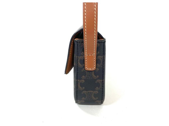 Céline Celine Claude Triomphe Schultertasche Braun - Ansicht 2