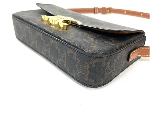 Céline Celine Claude Triomphe Schultertasche Braun - Ansicht 3