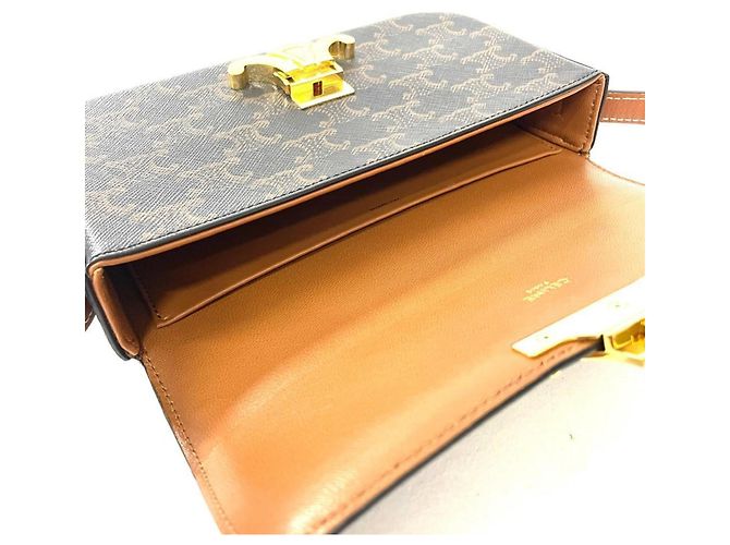 Céline Celine Claude Triomphe Schultertasche Braun - Ansicht 6