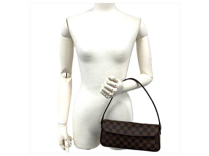 Borsa a tracolla Louis Vuitton Recoleta Marrone - vista 10
