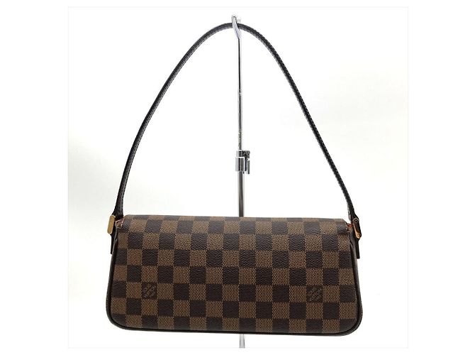 Borsa a tracolla Louis Vuitton Recoleta Marrone - vista 3