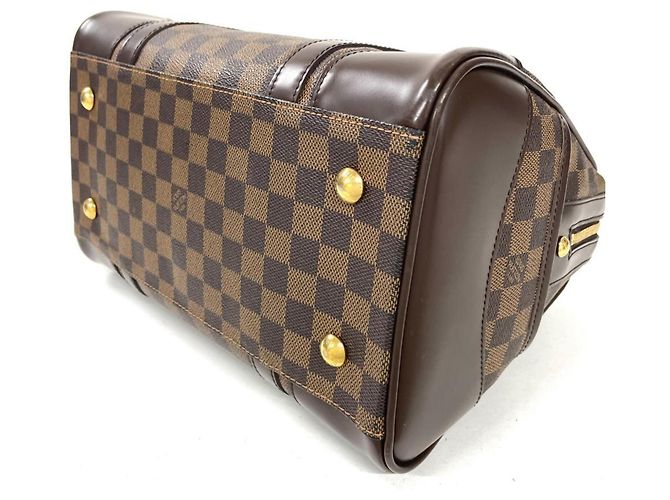 Borsa Louis Vuitton Berkeley Marrone Damier ebene - vista 3