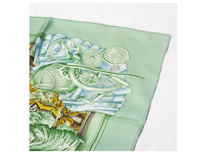 Hermès Seidentuch - Carre 90 Beige Grün - Ansicht 6