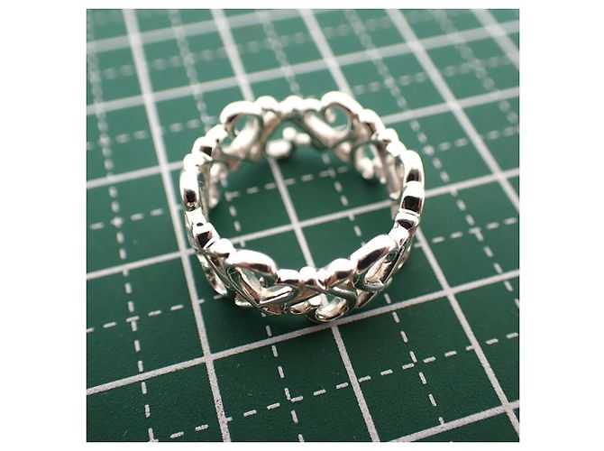 Anello Loving Heart Band in argento sterling 925 Tiffany & Co. - vista 10