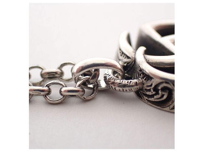 Collana con pendente GUCCI 925 Double G Key Arabesque - vista 7