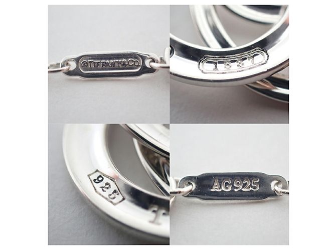 Collana con pendente Tiffany & Co. 925 1837 Triple Interlocking - vista 9
