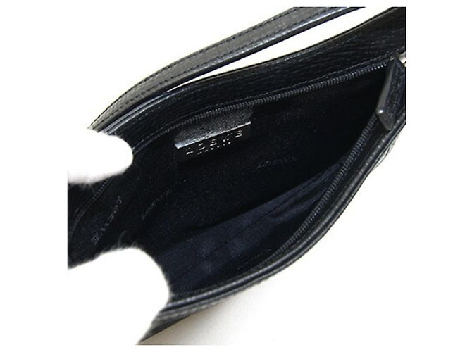 Borsa a mano pouch Loewe in pelle nera Nero - vista 3