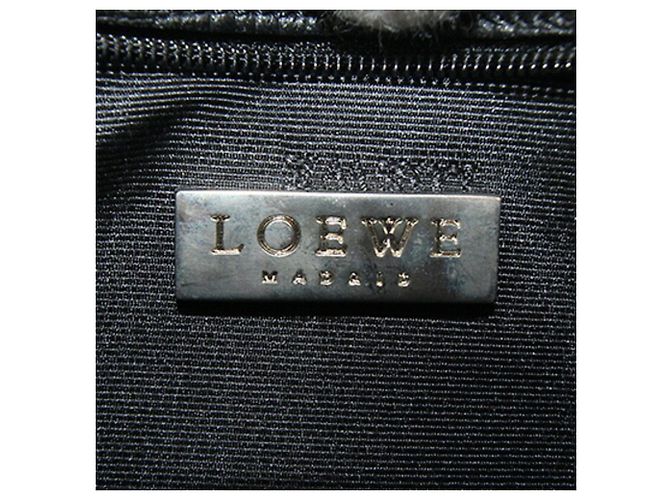 Borsa a mano pouch Loewe in pelle nera Nero - vista 4