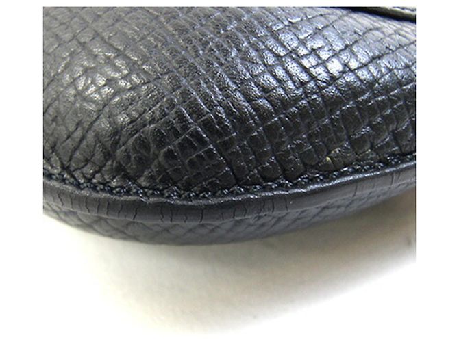 Borsa a mano pouch Loewe in pelle nera Nero - vista 5