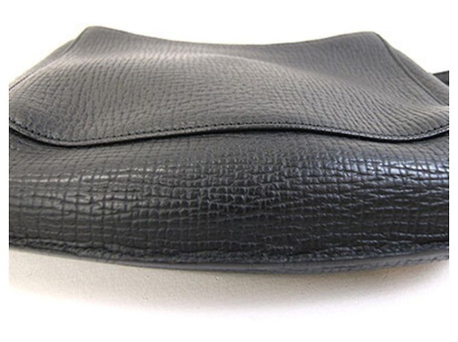 Borsa a mano pouch Loewe in pelle nera Nero - vista 7