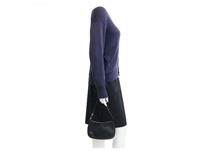 Borsa a mano pouch Loewe in pelle nera Nero - vista 9