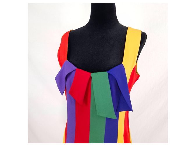 Moschino Cheap And Chic Moschino the Nanny multicoloriges Fransen-Top 1990s - Ansicht 10