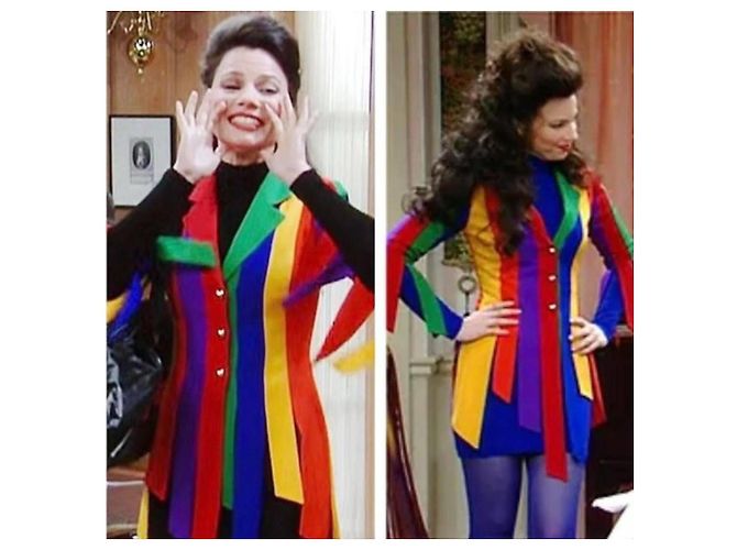 Moschino Cheap And Chic Moschino the Nanny multicoloriges Fransen-Top 1990s - Ansicht 11